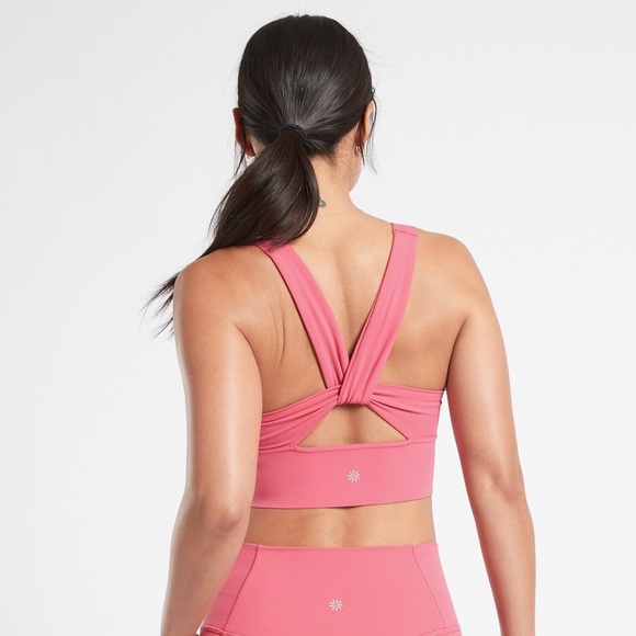 Athleta Other - ATHLETA - Warrior Twist Longline Bra Pink